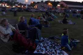Welcome to Friday night outdoor movies at the Machias Chamber of Commerce!"